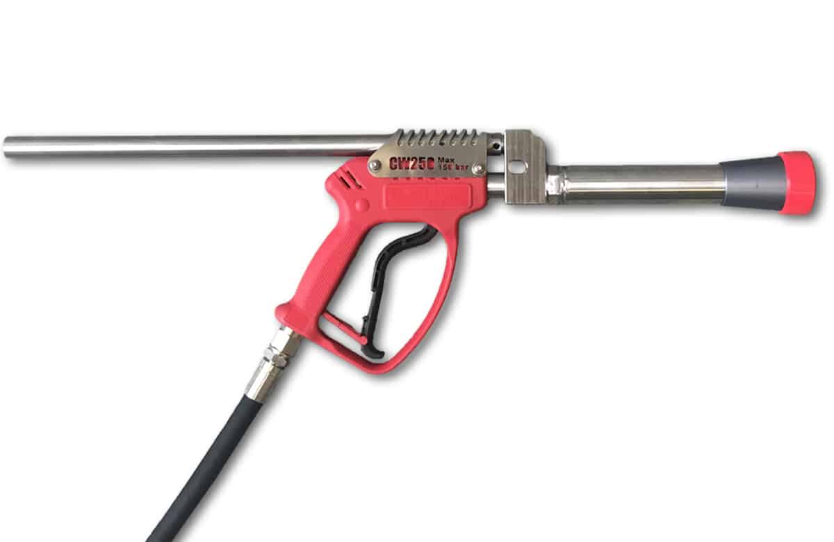 Zero-Thrust Short Cavitation Cleaning gun (Recommended max. 40 LPM at 150 bar)