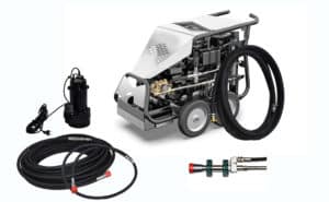 Semi PRO kit with CW202ROV cavitation ROV gun and Diesel High Pressure Unit (30 LPM at 280 bar)