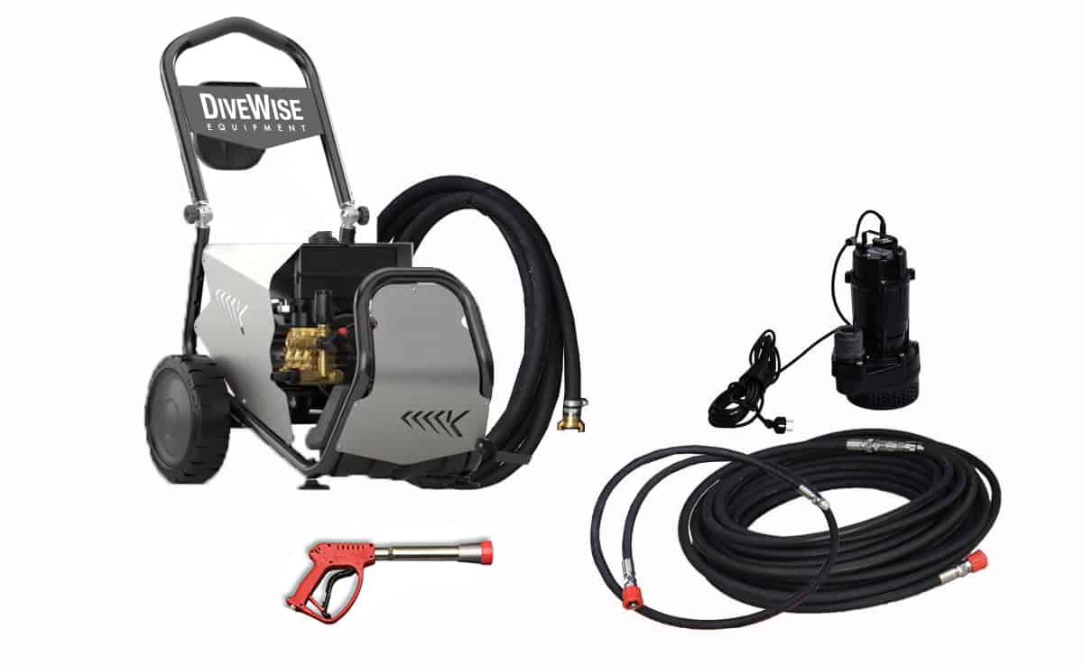 Economic cleaning kit with CW200 cavitation gun and Electric High Pressure Unit (21 LPM at 160 bar)