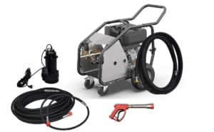 Economic kit with CW200 cavitation gun and petrol High Pressure Unit (21 LPM at 200 bar)